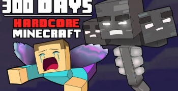 I Survived Hardcore Minecraft For 300 Days And This Is What Happened