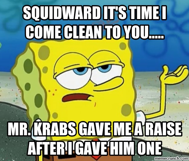 Spongebob comes clean
